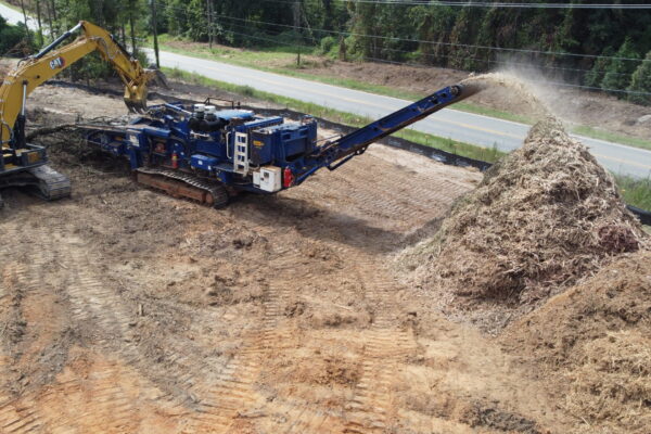 In-progress sitework at Lamb Farm residential community in Duncan, SC, with grading, utilities, and infrastructure preparation for 110 single-family homes by S3 Construction